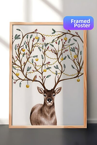 Postifull Εικόνα με ξύλινο πλαίσιο, Πρωτοχρονιάτικη αφίσα, Πρωτοχρονιάτικη δι...