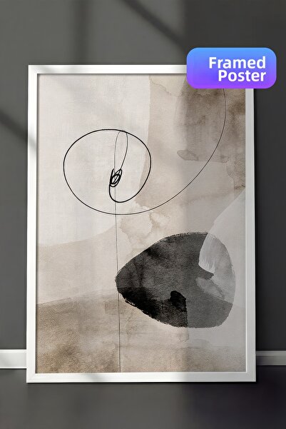 Postifull Watercolor Strokes No1 Πίνακας με κορνίζα, Κάθετη Ζωγραφική Τοίχων ...