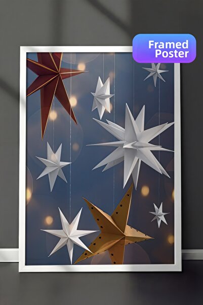 Postifull Poster de Anul Nou fără cadru, Decor de Anul Nou, Seria Comfort, Po...