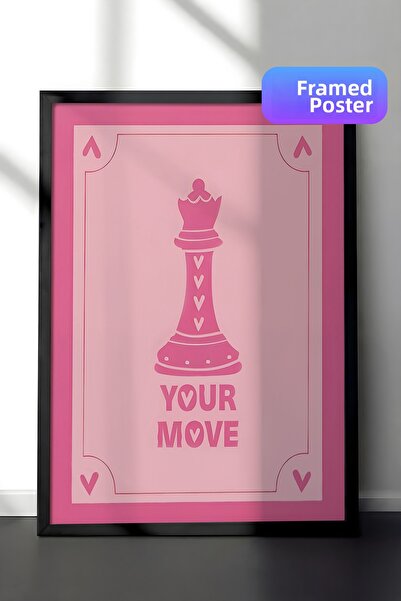 Postifull Tablou cu rama neagra, set de postere si rame, Your Move Comfort Se...