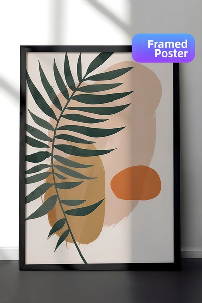 Postifull Πίνακας με κορνίζα Abstract Branch, Μαύρος κορνίζα και αφίσα, Σειρά...