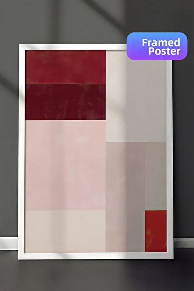 Postifull Αφίσα χωρίς πλαίσιο, σειρά Comfort, αφίσα με χρώματα κόκκινο και ρο...