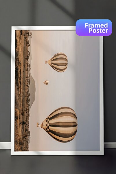 Postifull Въздушни балони над Серенгети Рамкова картина, хоризонтална стенна ...