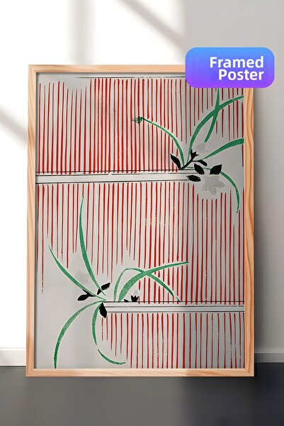 Postifull Tablou cu rama din lemn, set de postere si rame, Bijutsu Sekai - Mo...