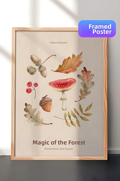 Postifull Magic of the Forest No1 Pictură înrămată, pictură verticală pe pere...