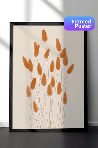 Postifull Εικόνα με κορνίζα Aquarelle Reeds, Μαύρος κορνίζα και αφίσα, Σειρά ...