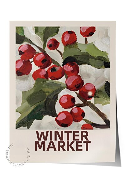 Postifull Poster de Anul Nou fără ramă, Decor de Anul Nou, Seria Comfort, Pos...