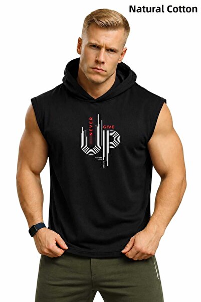 MUTLUGYM Fitness Sleeveless Hooded Athlete Sweatshirt