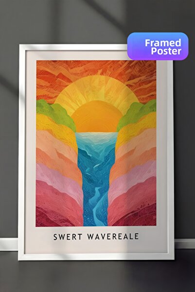 Postifull Pictură cu rama albă, pictură de perete, Candy Garden - Seria Sweet...