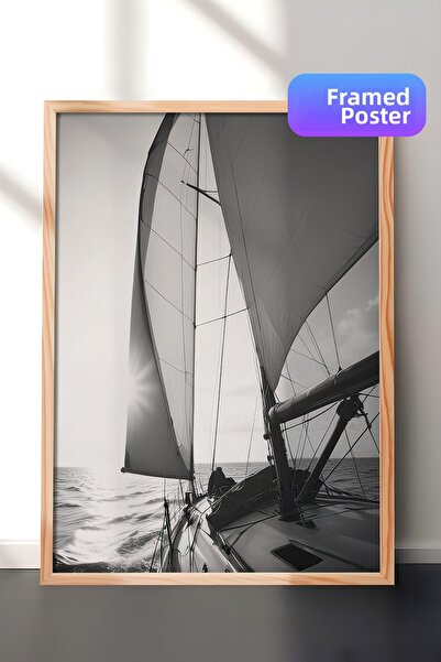 Postifull Pictură înrămată într-un apus de soare, pictură verticală de perete...