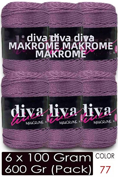 Diva İplik Diva Macrame Cord Thick (No:4) 77 (Pack of 6)