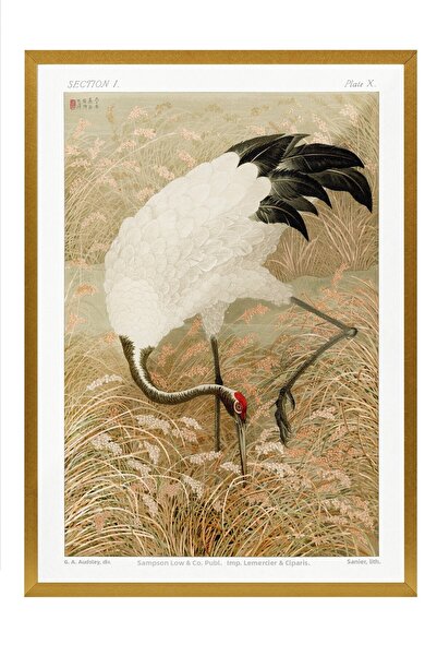 Postifull Tablou vintage, poster cu rama aurie, decor de perete vintage