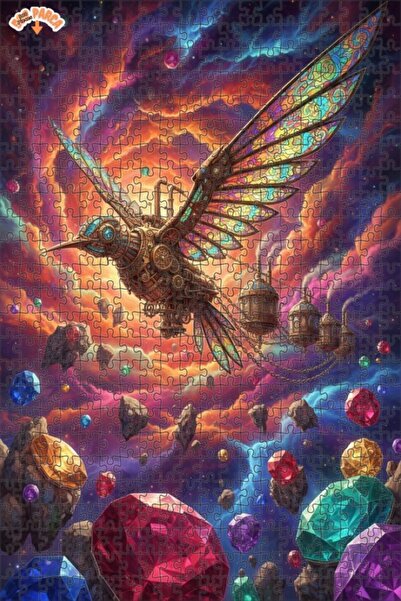 Teona Ahşap لغز الطائر الميكانيكي السماوي بالبخار 500 قطعة 50×30