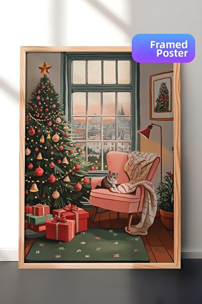 Postifull Tablou cu rama din lemn, set de postere si rame, seria Comfort de A...