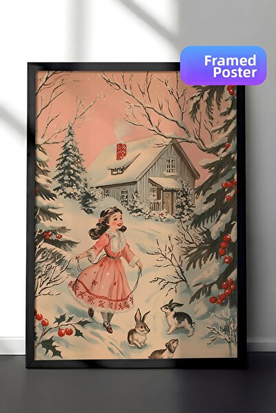 Postifull Tablou cu rama neagra, set de postere si rame, seria Comfort de Anu...