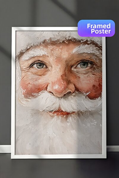 Postifull Tablou cu rama alba, pictura de perete cu design artistic, seria Co...