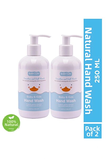 BABYTON مجموعة سائل غسيل اليدين الطبيعي مكونة من قطعتين 250 مل