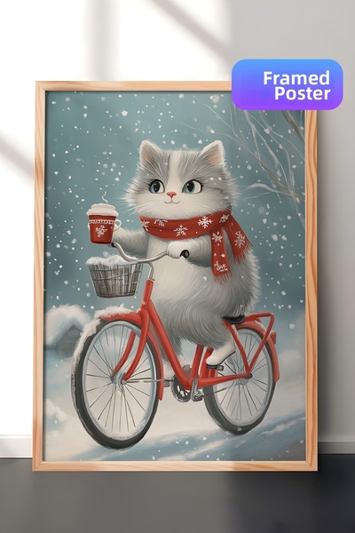 Postifull Tablou cu rama din lemn, set de postere si rame, seria Comfort de A...