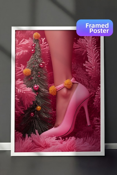 Postifull Картина с бяла рамка, художествена стена, серия „Нова година“ №: 10...