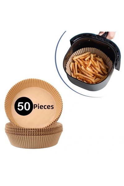 shopwave 50 قطعة من ورق الخبز للمقلاة الهوائية، طبق غير لاصق مقاوم للزيت