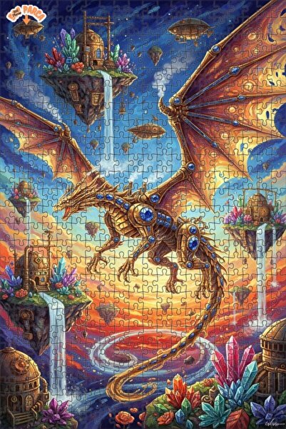 Teona Ahşap لغز خشبي مؤطر بطبقتين من ميكانيك دراغون آرت 500 قطعة 50×30