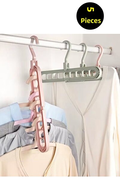 usin 5 bucăți dulap de haine organizator de garderobă cu 9 ochi, pliabil, int...