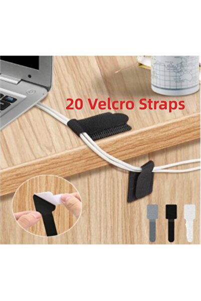 Subutu 20 Pieces of Self-Adhesive Hook and Loop Tape