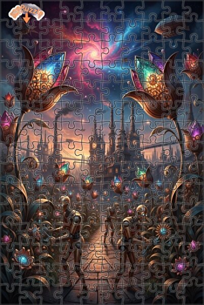 Teona Ahşap لغز خشبي بإطار مزدوج الطبقات من ستيمبانك ميكانيك جاردن 150 قطعة 2...