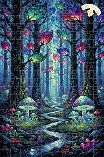 Teona Ahşap لغز خشبي ملون بإطار مزدوج الطبقات بمظهر الألوان المائية يشبه الغا...