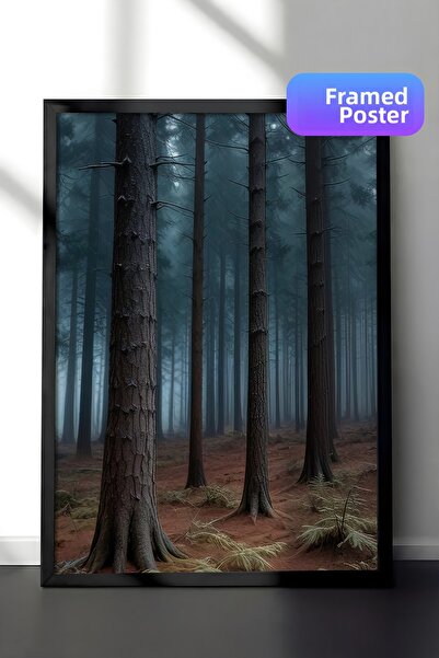 Postifull Pictură înrămată cu cadru Forbidden Forest, cadru negru și poster, ...