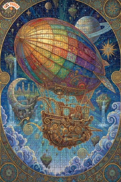 Teona Ahşap لغز خشبي بإطار مزدوج الطبقات من فن يوتوبيا للطائرة الجوية الملونة...