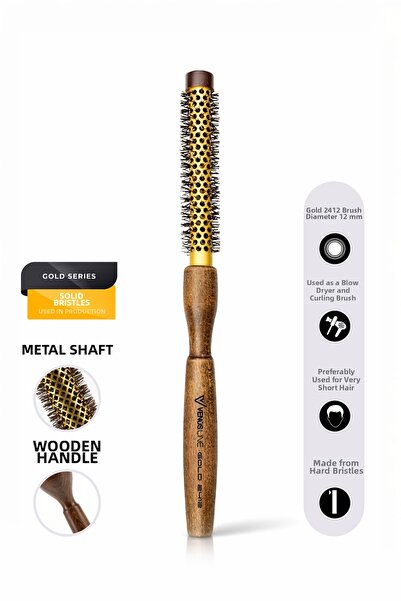 VENÜSLİNE سلسلة توربو جولد 2412 - خشبية بمقبض سيراميك + أيونيك إكسترا لونج تي...