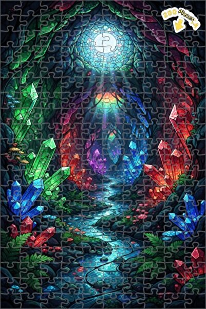 Teona Ahşap لغز خشبي بإطار من طابقين من كريستال ماجارا دريم 200 قطعة 25x35