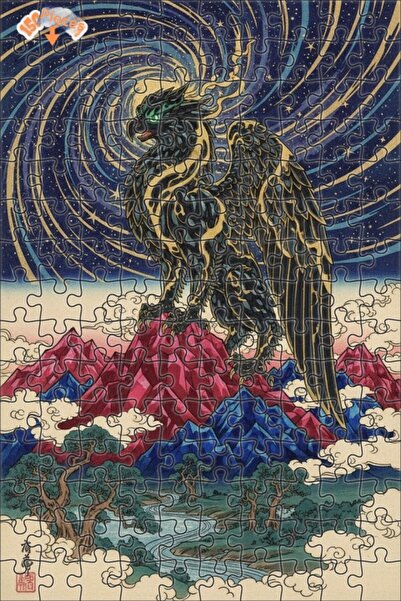 Teona Ahşap Eagle Watching the Night over the Dragon Mountains Double-Decker ...