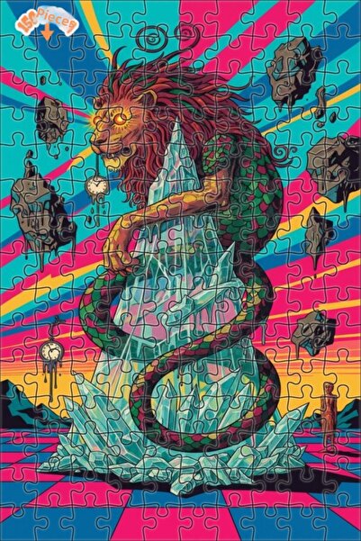 Teona Ahşap لغز خشبي بإطار مزدوج الطبقات على شكل شلال كريستالي من آيسون شيلان...