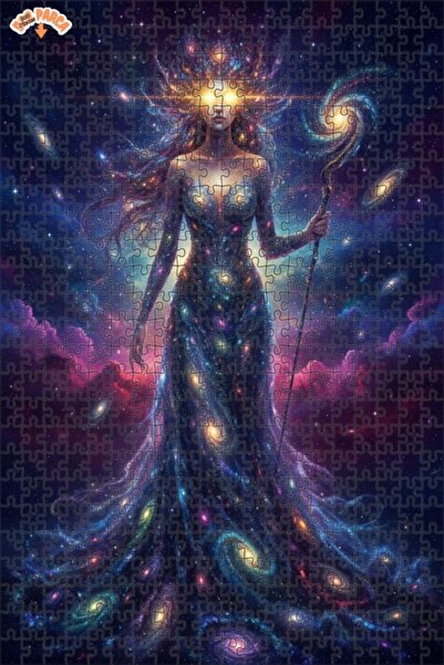 Teona Ahşap لغز خشبي بإطار مزدوج الطبقات من كوزميك ثريال، 500 قطعة، 50×30