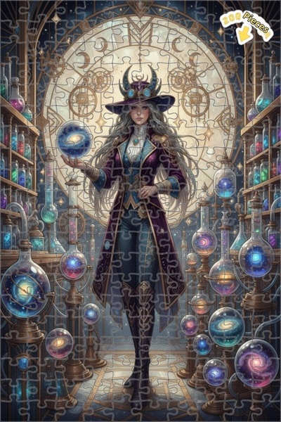 Teona Ahşap لغز خشبي مؤطر بطبقتين بمظهر لوحة زيتية سحرية من سلسلة المختبرات ا...