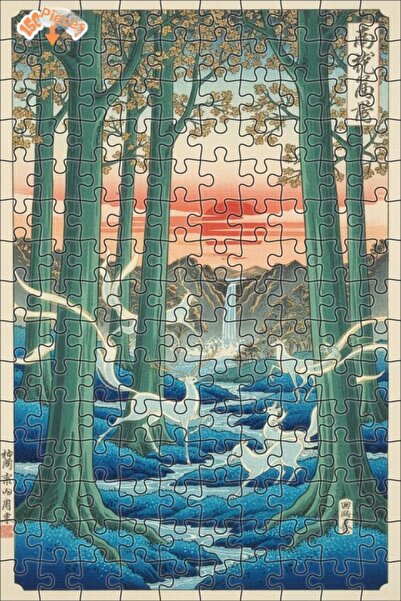 Teona Ahşap لغز خشبي بمظهر لوحة زيتية لغزلان الغابة الغامضة 150 قطعة 20×30