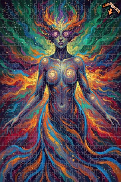 Teona Ahşap لغز خشبي بإطار مزدوج الطبقات بمظهر لوحة زيتية للمرأة ذات الطاقة ا...