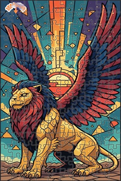 Teona Ahşap لغز خشبي مؤطر بطبقة مزدوجة من ميستيك جريفين، 150 قطعة، 20×30