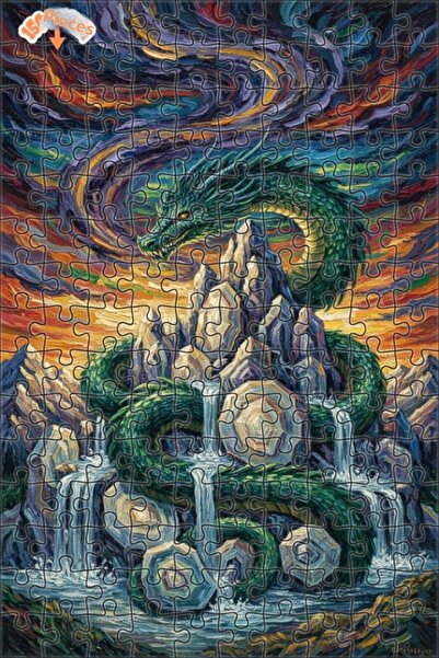 Teona Ahşap لغز خشبي ملون بالزيت لملكة التنين 150 قطعة 20×30