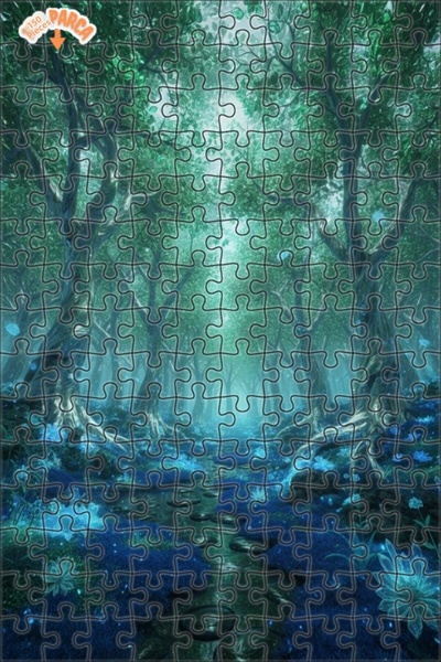 Teona Ahşap لغز خشبي مؤطر بطبقتين من مسار الغابة الغامضة 150 قطعة 20×30