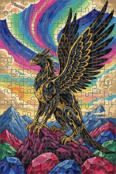 Teona Ahşap لغز خشبي مطبوع عليه فن غريفين 150 قطعة 20x30