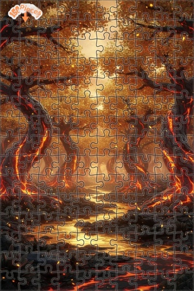 Teona Ahşap لغز خشبي مؤطر بطبقتين بمظهر لوحة زيتية لغابة اللافات 150 قطعة 20×30