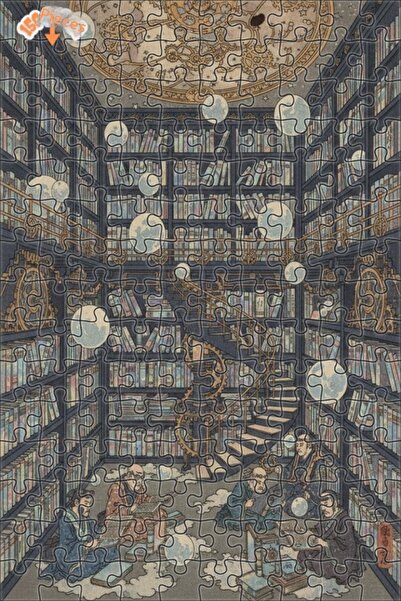 Teona Ahşap لغز خشبي مؤطر بطبقتين للمكتبة الغامضة والأرواح الحكيمة 150 قطعة 2...