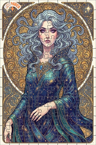 Teona Ahşap لغز خشبي بمظهر لوحة زيتية لملكة النجوم 150 قطعة 20×30