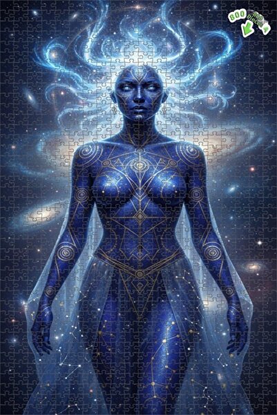 Teona Ahşap لغز خشبي بإطار مزدوج الطبقات بمظهر لوحة زيتية لامرأة ذات طاقة كون...