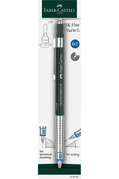 Faber Castell TK Fine Vario 0.7 قلم رصاص تلسكوبي فاخر ومتعدد الاستخدامات قابل...