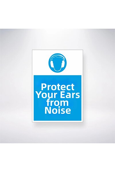 Reysa Tasarım حماية الأذن ضد الضوضاء مقاس 21 × 35 ملصق لاصق على الظهر