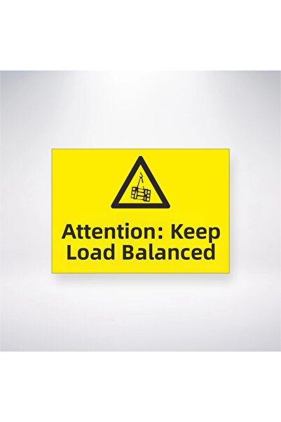 Reysa Tasarım احذر من الحفاظ على توازن الحمل، ملصق أمان العمل اللاصق مقاس 21 ...